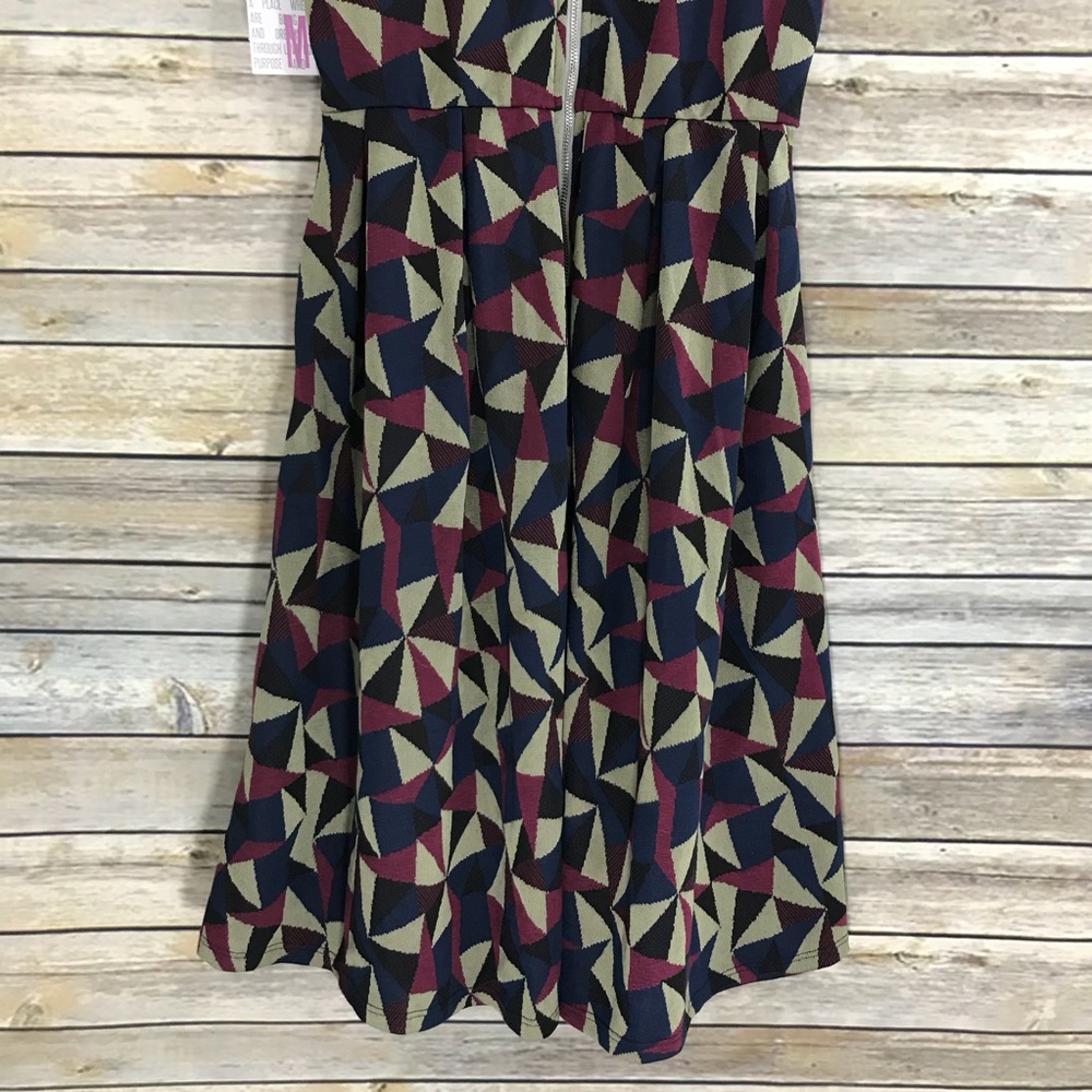 LuLaRoe Amelia Geometric Print Dress - Picture 7 of 8